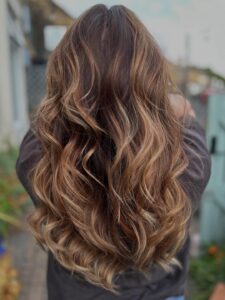 Dark balayage at Cutting Room Hair Salon in Wickersley